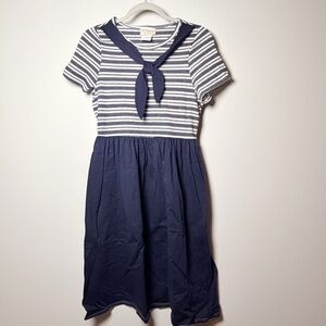 Navy and White sailor Y2K dress XS/Small
